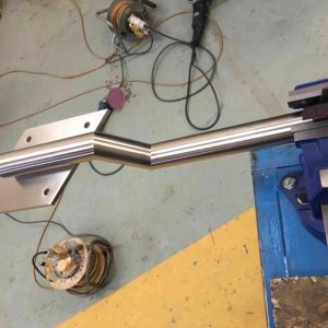 Stainless steel balustrade post