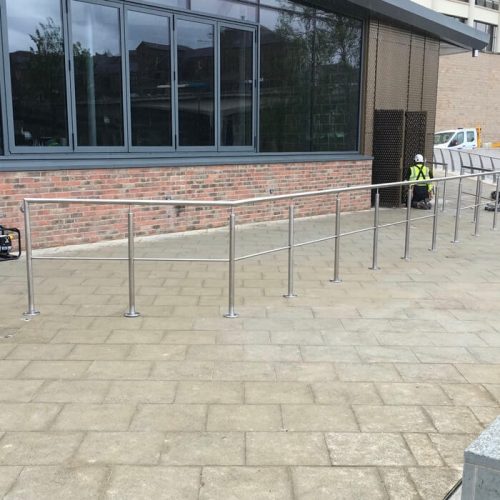 Stainless steel railings