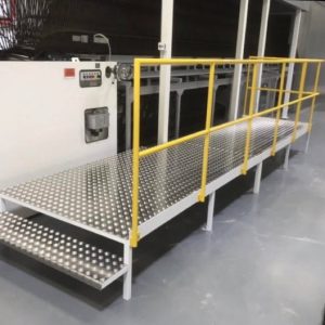 Steel access platform - architectural metal work