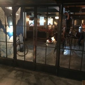 Architectural metal work - steel door entrance