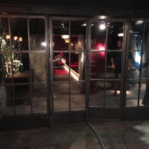 Steel door frame