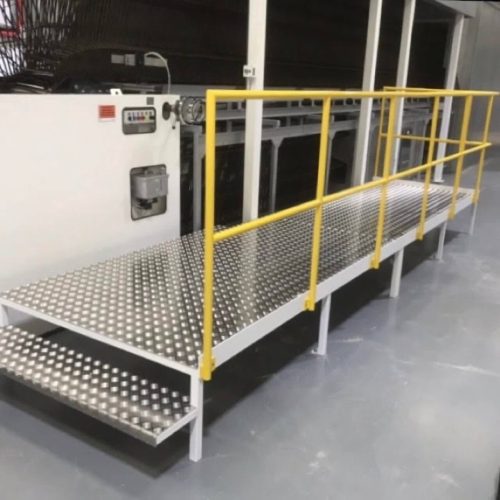 Steel access platform - architectural metal work