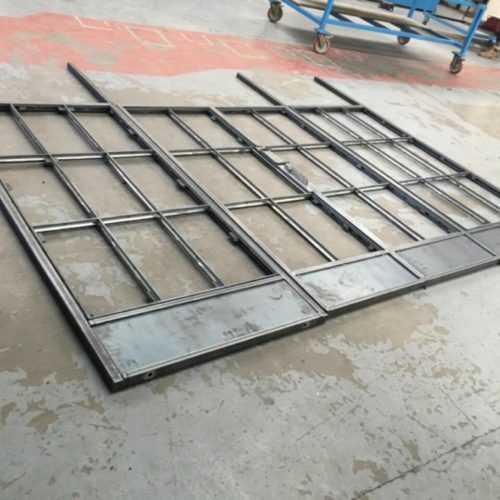 Steel door entrance - architectural metal work
